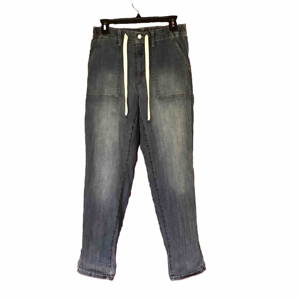 Judy Blue Jeans Women's High Waist Pull On Jogger Size 27 Distressed Pockets